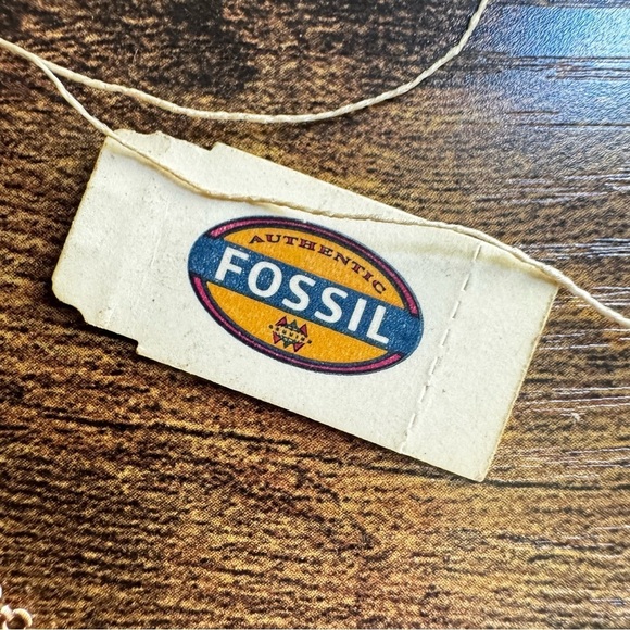 NWT Fossil Rose Gold Tone Gray Faceted Pendant 23” Necklace - Picture 5 of 10